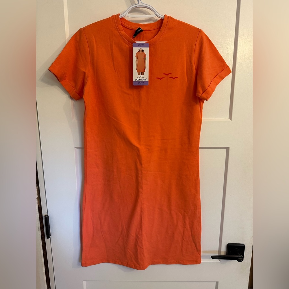 Coral T-Shirt Dress